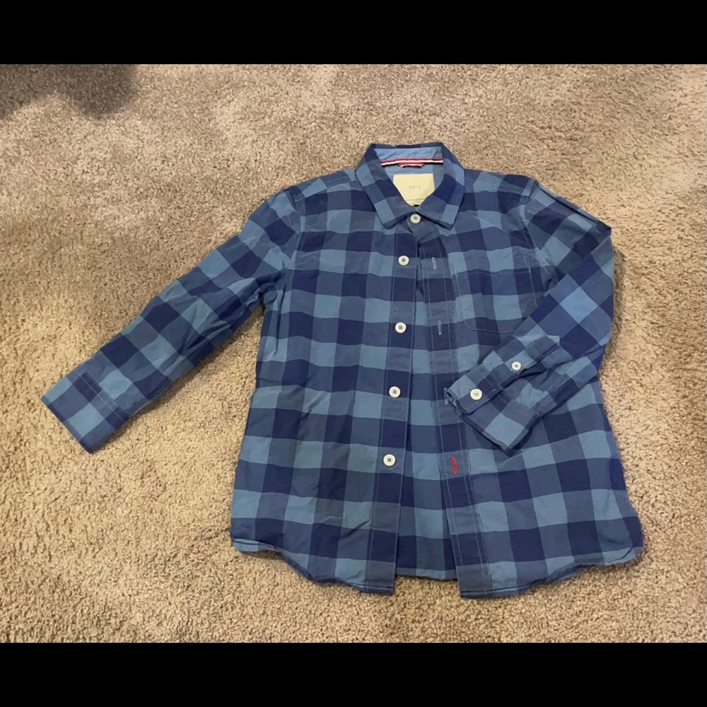 Mini Boden boys button up shirt. EUC